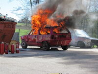 Heiße Übung der Feuerwehrjugend